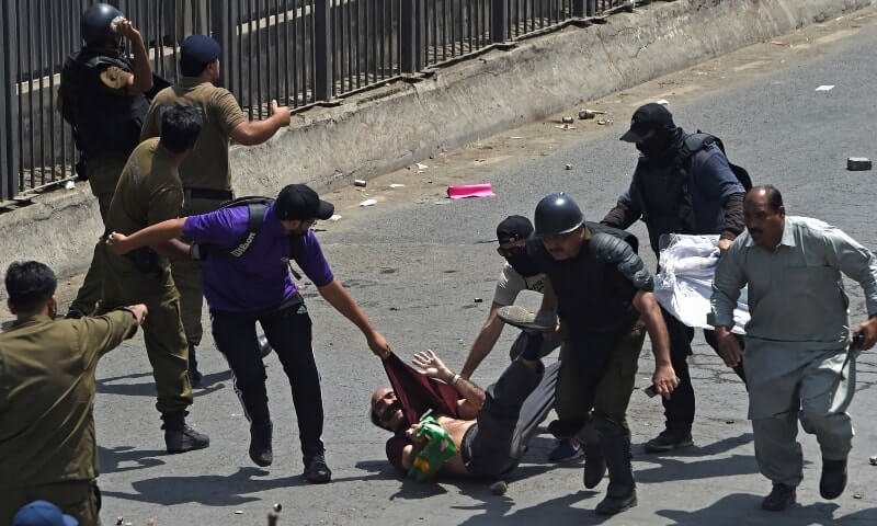 May 25 violence on peaceful protestors