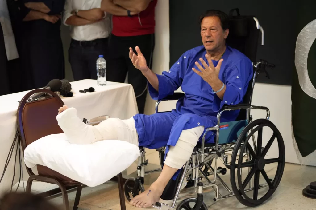 Imran Khan injured leg after assasination attempt