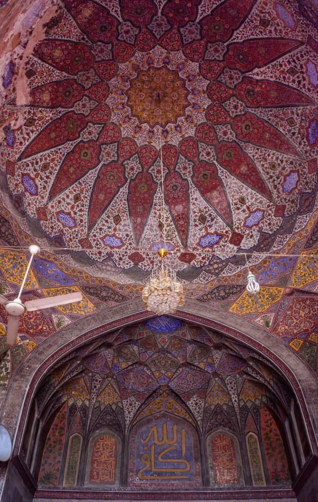 Interior of the Wazir Khan Mosque