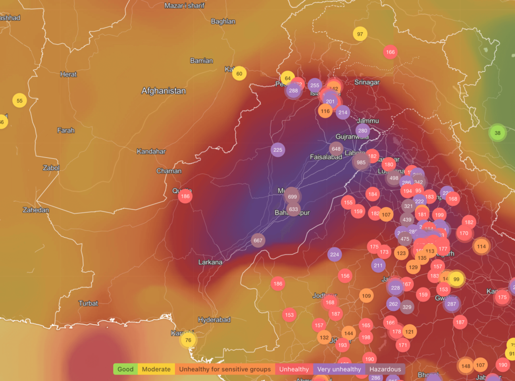 Air quality in Pakistan